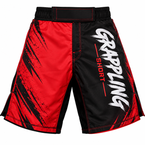 Custom <b>Grappling</b> <b>Shorts</b> Mens BJJ Jiu Jitsu Fight <b>Shorts</b> Sublimation Quick Dry Stretch Training <b>Shorts</b> OEM Manufacturer - Product Image 5