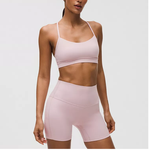 Conjunto de Yoga de 2 Piezas para Hombre, Personalizado, con Cinturón de Encaje Sólido, Teñido en Prenda, Antibacterial, Spandex/Poliéster, Cintura Alta, Largo Completo - Product Image 6