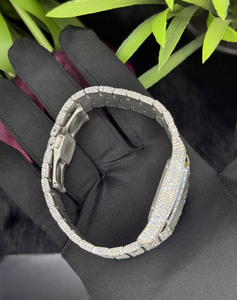 Custom Luxury Moissanite Watch | VVS Iced Out Skeleton | Passes Diamond Tester Wholesale - Product Image 3