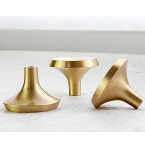 Round Gold Cabinet <b>Knob</b> with Colorful <b>Decorative</b> Inlay and Brushed Metallic Rim for Designer Kitchen Cabinets Wardrobes <b>Drawers</b> - Product Image 3