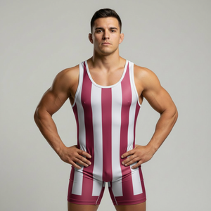 Créez votre propre tenue de lutte professionnelle personnalisée, maillots de lutte sublimés pas chers pour jeunes et hommes, combinaisons d'entraînement. - Product Image 1