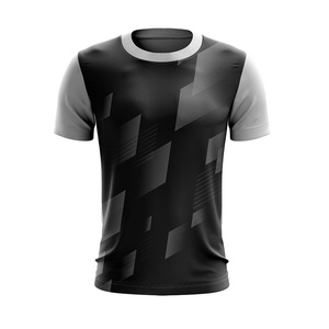เสื้อยืดทรงบ็อกซี่โอเวอร์ไซส์ผ้าฟลีซสำหรับผู้ชาย คุณภาพสูง ผลิตจากโพลีเอสเตอร์ผสมคอตตอน แห้งเร็ว ระบายอากาศดี แขนสั้น แบบเรียบ - Product Image 1