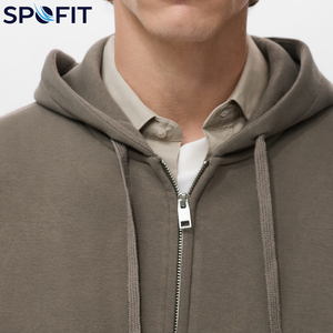 Sweat à capuche haute performance pour hommes, logo personnalisé, 100 % coton, sport de plein air, sweat à capuche zippé de haute qualité pour garçons, coupe classique, streetwear - Product Image 3