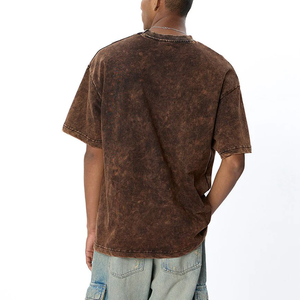 Nueva Camiseta Informal de Diseño Moderno y Adecuado, Lavada al Ácido, a la Moda, Cómoda, a Precio Económico, Estampada, 100% Algodón - Product Image 3
