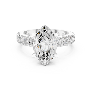 แหวนหมั้น Aries Jewel ทองคำแท้ 14K รับรองโดย IGI เพชรทรงมาร์คีส์ 3 กะรัต และเพชรทรงกลมเจียระไนแบบบริลเลียนท์ คอลเลคชั่นเครื่องประดับเพชร - Product Image 6