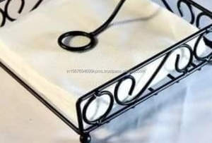 Servilletero de Metal Recubierto de Negro de Alta Calidad, Soporte de Mesa Portátil Decorativo para el Hogar, Color Personalizado Creativo - Product Image 3