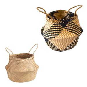 Panier en jonc de mer Phu Hao pour ranger magazines, livres et articles ménagers - Product Image 1