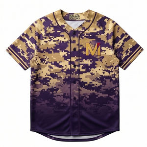 Camiseta de Béisbol con Camuflaje Digital Avanzado, Ropa Deportiva Premium, Uniforme de Equipo, Talla Grande, Protección UV, MALUZA INDUSTRIES - Product Image 1