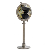 Globe terrestre rotatif en aluminium de style vintage, décoration éducative pour la salle de classe, pour les élèves, les enseignants, l'apprentissage de la géographie à l'école