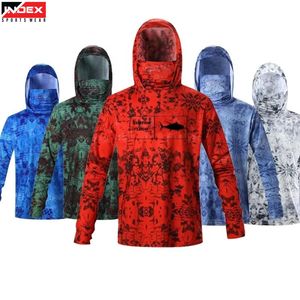 Sudadera con Capucha para Pesca al Aire Libre para Hombre, Protección UV, con Cubre Rostro, Tejido de Secado Rápido - Product Image 1