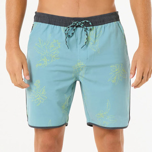 Shorts de bain en satin pour homme, extensibles dans 4 directions, séchage rapide, motif uni, pour entraînement, basketball, surf et natation - Product Image 6