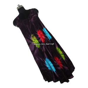 Vestido de Verano Tie Dye para Mujer, Hermoso y Atractivo, Sin Mangas, Elegante, Casual, Sexy, Vestido Tipo Paraguas - Product Image 6