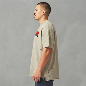 Camisetas Oversize Personalizadas para Hombre, Cuello Redondo, Estilo Hip Hop, Hombros Caídos, 100% Algodón, Ajuste Holgado y Cómodo - Product Image 2