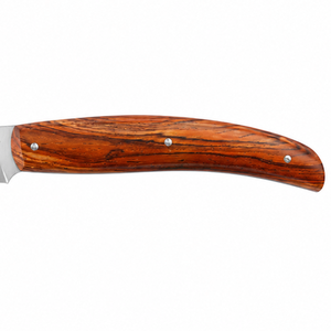 Wooden Handle Fixed Blade Hunting Knives with Smooth Satin Finish Broad <b>Steel</b> Blade and Curved Grip for <b>Outdoor</b> Camping Field - Product Image 3