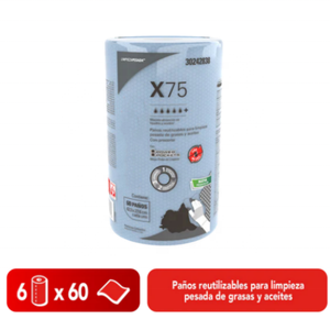 X75 Ultra Duty Woodpulp Spunlace <span class=keywords><strong>celulosa</strong></span> azul tienda <span class=keywords><strong>toallas</strong></span> toallitas de limpieza industrial rollo - Product Image 2