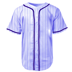 Camiseta Deportiva Transpirable de Béisbol de Verano, Diseño Personalizado, de Poliéster y Algodón Teñido Liso de Primera Calidad, para Equipos - Product Image 1