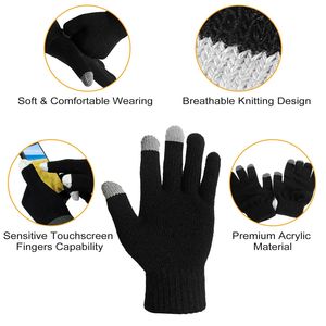 Guanti Invernali Unisex a Dita Intere con Tecnologia Touchscreen per Corsa, Ciclismo, Campeggio ed Escursionismo - Product Image 3
