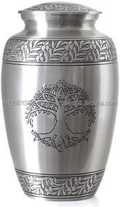 Urnas de Cremación de Latón con Cruz Grabada Estilo Americano para Cenizas Humanas Adultas con Opciones Personalizables, Artículos Funerarios de la Mejor Calidad - Product Image 5