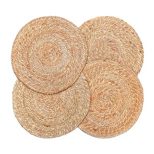 Set de table rond en jute tressé à la main, tapis de table tissé naturel et écologique, sous-plat décoratif pour table à manger et décoration intérieure - Product Image 1