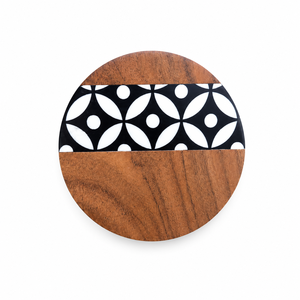 Posavasos de Madera Natural Hecho a Mano de Lujo |   10 mm de grosor, 400 mm de diámetro, duradero, ligero y resistente al calor - Product Image 3