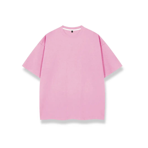 Camiseta de algodón 100% rosa bebé para mujer, informal, talla grande, de jersey suave, lisa, con estampado de malla, en blanco - Product Image 1