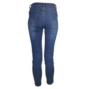 Jeans Skinny Premium pour Femmes Grandes Tailles, Taille Haute, Denim Écologique Délavé Clair, Pantalon Tendance Streetwear Décontracté Bleu, Vente en Gros - Product Image 4