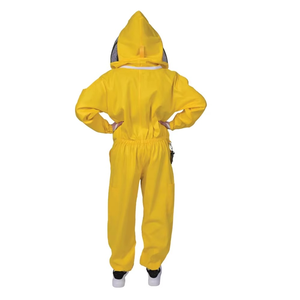 Traje de Apicultura de Protección Corporal Completa, Amarillo, Tejido Resistente, Diseño a Prueba de Picaduras, Traje Profesional para Apicultores - Product Image 2