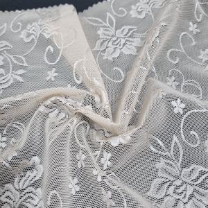 Tela de Encaje Elástica Floral de 147 cm, Malla de Encaje de Nailon y Spandex para Lencería, Vestidos de Moda, Tela de Encaje Elástica Suave - Product Image 5
