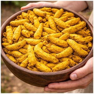 Cúrcuma de Salem de Alta Calidad, Dedos de Cúrcuma con Alto Contenido de Curcumina, Raíz de Cúrcuma Entera Natural, Proveedor Premium de Exportación - Product Image 1