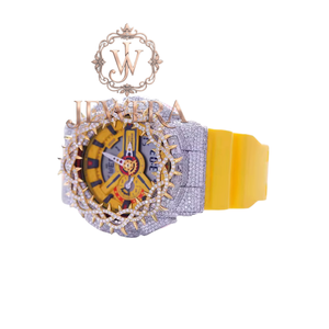 Export Quality Mossinate Rubber Diamond <b>Watch</b> with Genuine Diamonds and Ultra Comfortable Rubber Strap Available <b>for</b> Best Price - Product Image 1