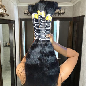 Vague naturelle cheveux bruts en vrac. Pas de poux et pas de cheveux en vrac noix. Cheveux bruts Remy de bonne qualité avec un donneur - Product Image 6