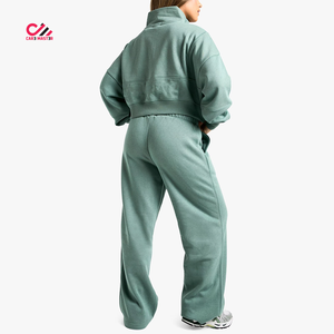 Trending Product Fashionable Women Winter Solid Casual Tracksuits High Quality Breathable 100% Cotton Hot Sale - Product Image 4