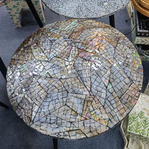 Handcrafted Modern Mother of Pearl Place <b>Coffee</b> End <b>Table</b> Countertop Kitchen Home Use Wholesale from Vietnam - Product Image 5