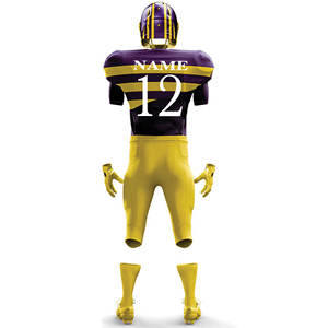 Uniforme de football américain personnalisé, 100% polyester, tissu respirant à séchage rapide, performance optimale, taille plus, toutes les équipes - Product Image 2