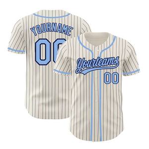 Uniforme de Béisbol Personalizado al por Mayor con Logotipo Personalizado, Nuevo Diseño, Nombre Personalizado, Transpirable, Ligero, Jersey con Cuello en V - Product Image 6