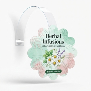 Présentoir publicitaire en PVC de qualité alimentaire sans BPA, écologique, pour supermarché, signalétique promotionnelle suspendue pour point de vente - Product Image 1