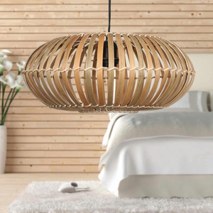 New Arrival Japandi Style Intricate Natural Bamboo Dome Pendant <b>Light</b> <b>Fixture</b> Modern Minimalism Chandelier Wholesale - Product Image 6