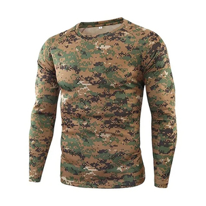 Vêtements de chasse pour hommes sur mesure de haute qualité en gros, 100 % coton, séchage rapide, respirant, écologique, anti-plis, manches longues - Product Image 2