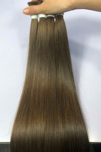 ขายผมต่อแท้ 30 ดอลลาร์/กิโลกรัม ผมแท้แบบดับเบิ้ลดรอน 100% เรมี่ แฮร์ ต่อผมแบบไร้รอยต่อ สี 2 4 8 ความยาว 6-32 - Product Image 5