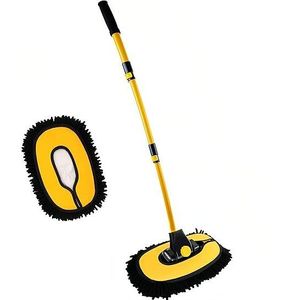 Brosse de lavage de voiture en microfibre avec manche long et kit d'accessoires pour outils de nettoyage - Product Image 1