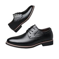 Chaussures habillées Oxford pour hommes en PU, à enfiler, décontractées, pour affaires ou mariage, semelle épaisse en caoutchouc, confortables pour la marche, printemps-automne