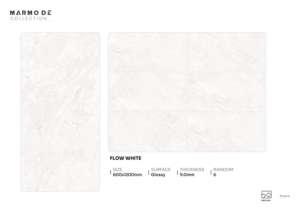 Azulejos de porcelana brillante de calidad de exportación elegantes, tamaño 600X1200, formato grande para interiores comerciales - Product Image 3