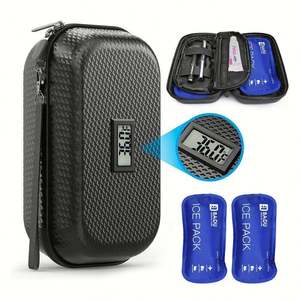 Insulated EVA Cooler Bag Temperature Display with Zipper Waterproof High Quality Case for Travel Outdoor Use - Product Image 3