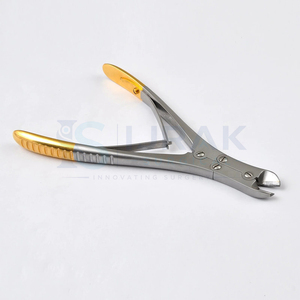 Coupe-fil chirurgical à double action Ijrak en acier inoxydable, instrument chirurgical vétérinaire durable, manuel, certifié CE, classe médicale - Product Image 4