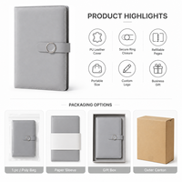 Organiseur de planification A5 personnalisé en cuir PU avec 6 anneaux, carnet rechargeable avec fermeture à sangle, agenda professionnel OEM ODM