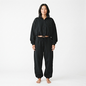 <b>Women's</b> Custom Zip Up Jogger Tracksuit Two <b>Piece</b> Long Sleeve Sports <b>Outfit</b> - Product Image 5
