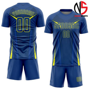 Uniforme de Fútbol Original en Venta, Nuevo Estilo con Logotipo y Tela Personalizados, 100% Poliéster, Ropa de Fútbol OEM 2026 - Product Image 1