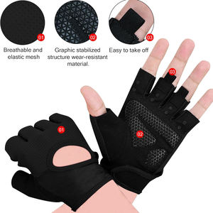 Guantes de Entrenamiento para Hombre y Mujer, Transpirables, Absorbentes de Sudor, Protección Completa de la Palma, Guantes de Gimnasio para Levantamiento de Pesas y Fitness - Product Image 2