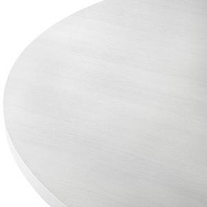 Edo Contemporary <b>Round</b> <b>Dining</b> <b>Table</b> with Trestle Base <b>White</b> Finish - Product Image 6