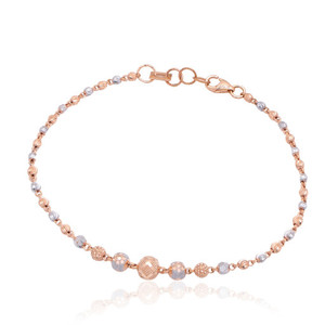 Pulsera de Oro Rosa Puro de 18K para Mujer, Precio al por Mayor, Joyería Fina de Oro Real de 18K, Pulseras de Cadena para Mujer, 3.100 g de Peso Neto - Product Image 6